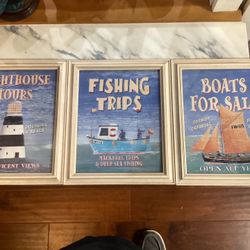 Nautical Coastal Lake Pictures