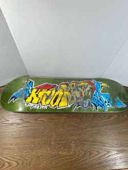 Krooked Skateboard Deck Mike Anderson Graffiti Raptor Spell Out *See Pictures*