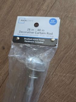 Mainstays Decorative Curtain Rod 28–48 in