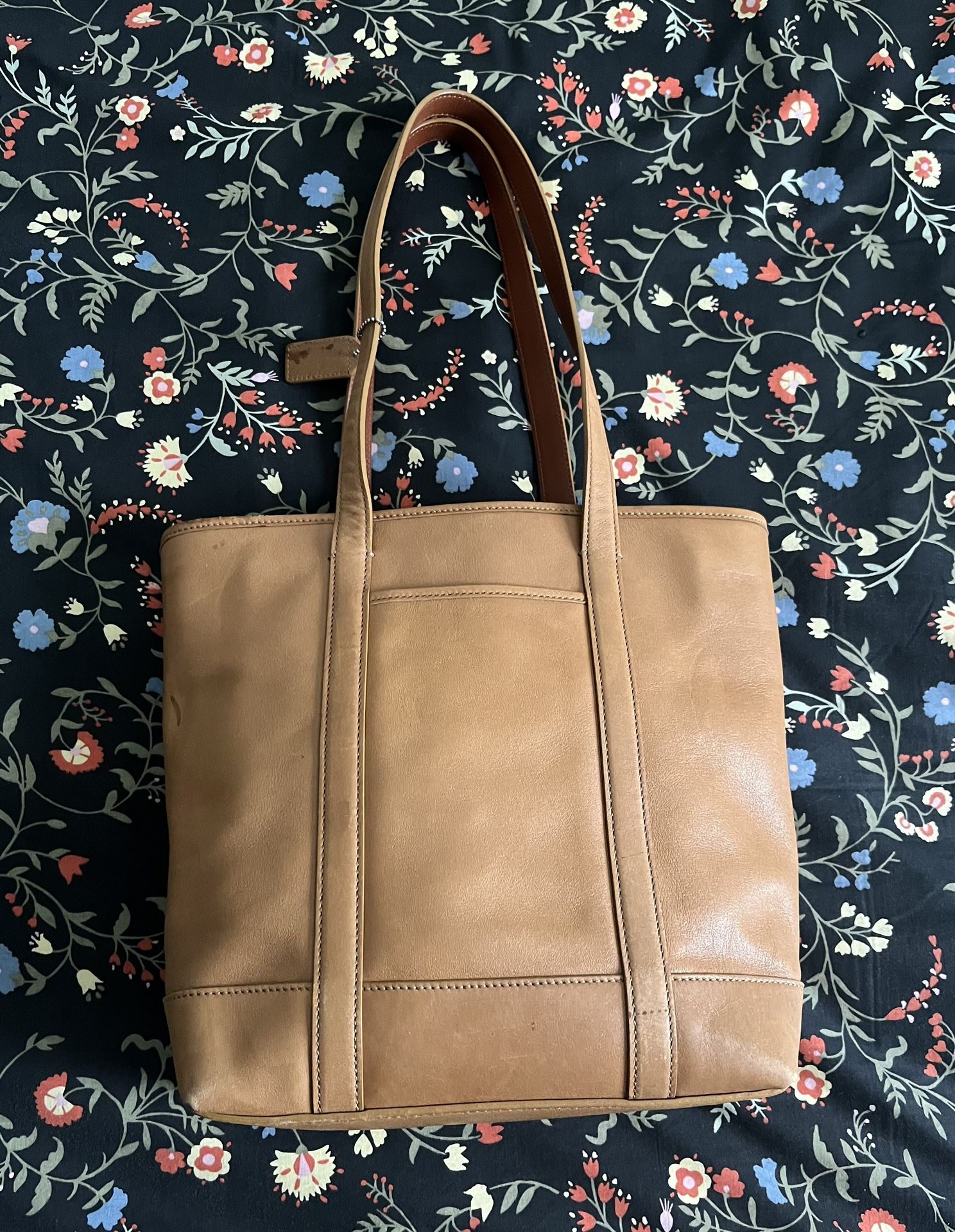 Vintage Coach Leather Tan Tote