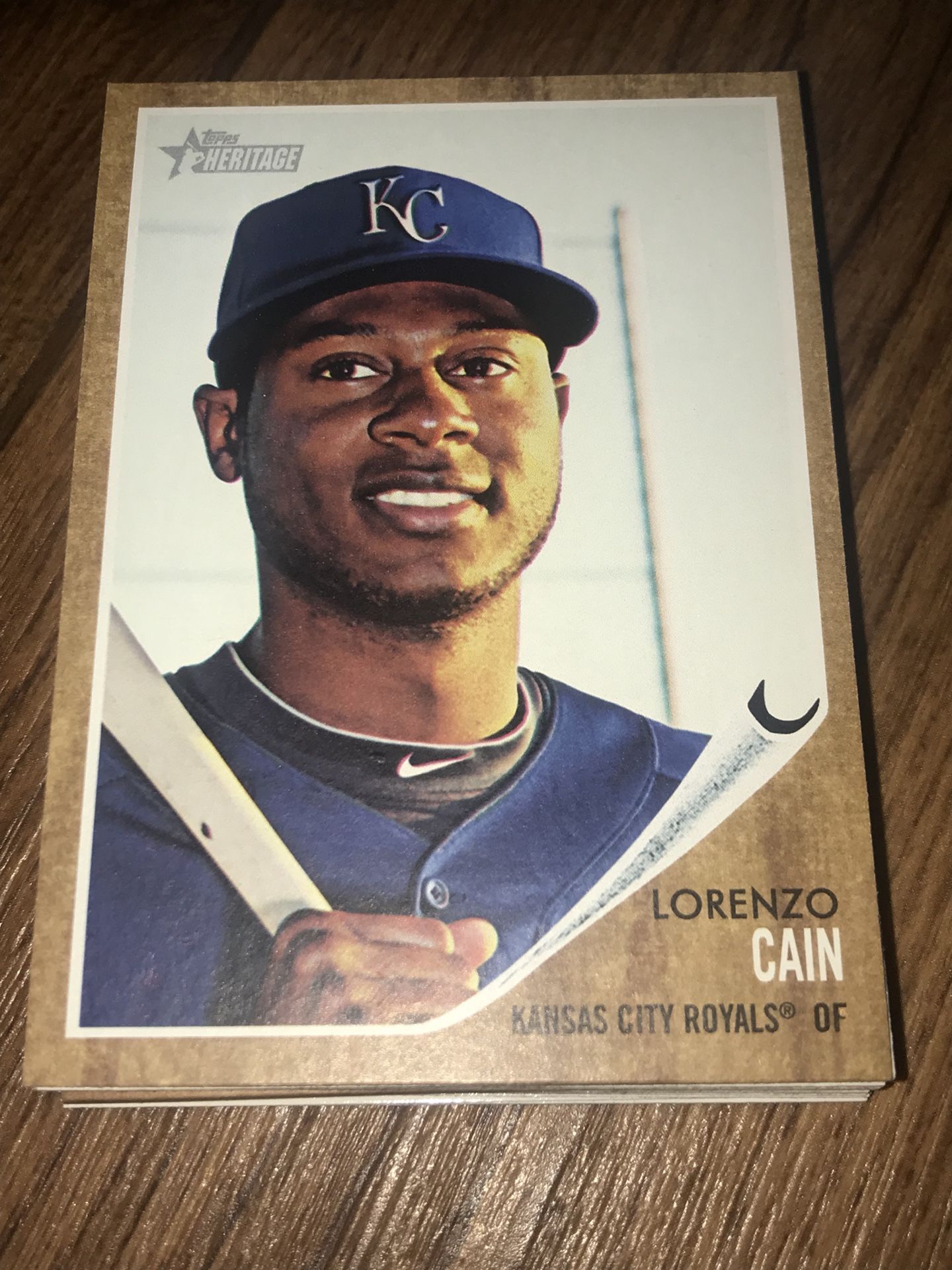 Baseball card Lorenzo Cain kc royals