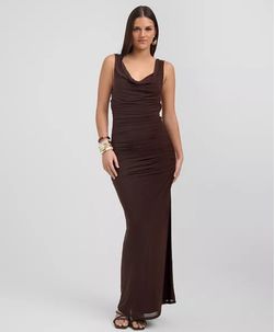 brown dress