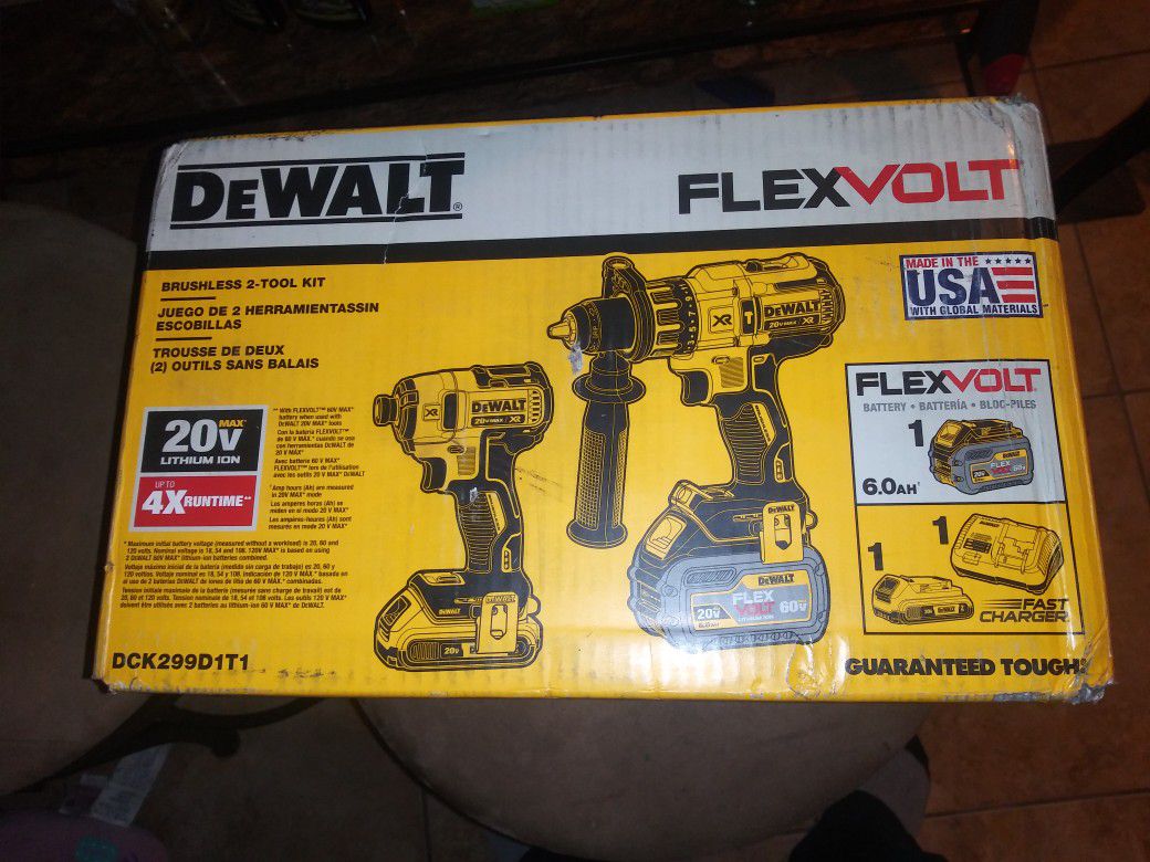 New dewalt flexvolt kit hammer drill