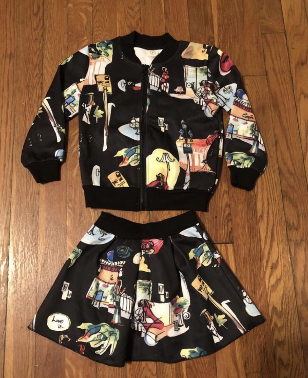 New! Kids 2 piece jacket & skirt size 7 Paid $28