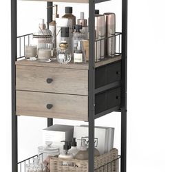 Makeup Organizer, Floor Skincare Organizers Make Up Organizers and Storage with Drawers, Vanity Organizer Cosmetics Display Cases Holder for Skin Care