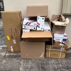Shipping Boxes And Stuffing Materials