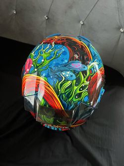 Icon inky motorcycle helmet
