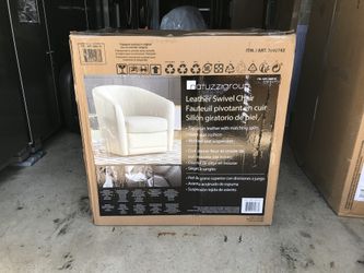 BRAND NEW COSTCO Natuzzi Group Cora Leather Swivel Chair for Sale in Pompano Beach FL OfferUp
