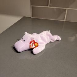 Happy the Hippopotamus - Lavender Beanie Baby