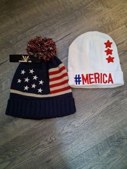 2) America beanies... yes, they're available.