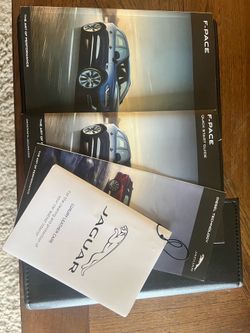 2020 Jaguar F-PACE Owner’s Manual Complete Set with Quick Start Guide