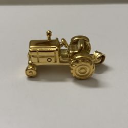 Gold Tractor Pendant Urn