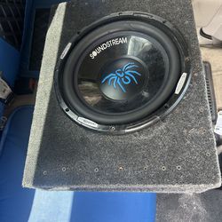 12 inch subwoofer boxed and amp