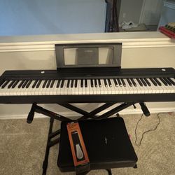 Yamaha P-45 88 Key Weighted Action Digital Piano Black With Stand, Bench And Pedal 