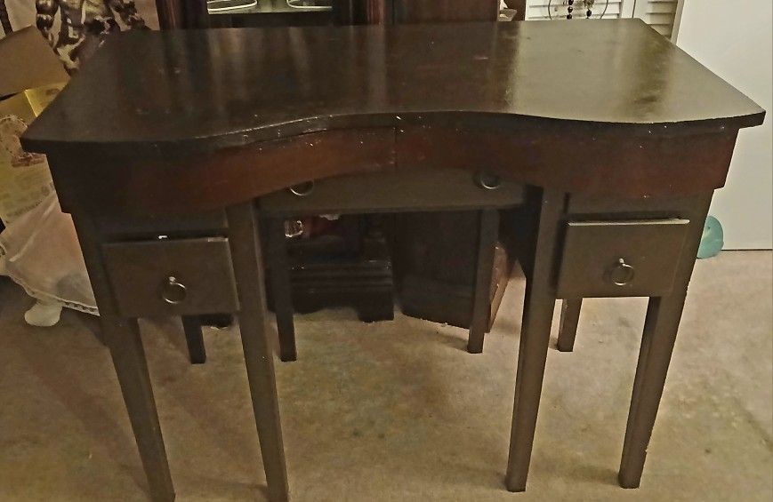 Vintage Kidney Shaped Desk