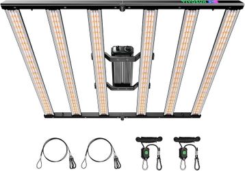  500W LED Grow Light, Full Spectrum Indoor Plant Light with Deep Canopy Penetration, Smart Dimmable LED Bar Lamp for Vegetables, Herbs, Flowe