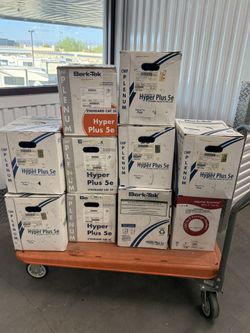 1000’ Blue Cat5e Plenum CMP UTP Hyper Plus 