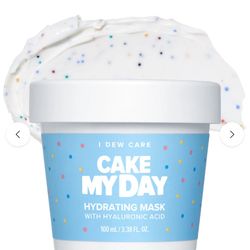 I Dew Care Cake My Day Hydrating Sprinkle Wash Off Mask New 3.52 oz