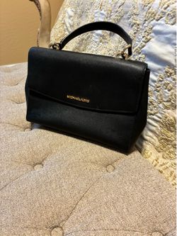 Michael kors black leather purse