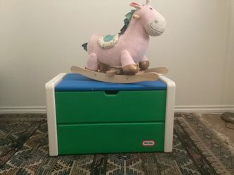 Still available toy box and unicorn rocker