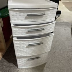 White Plastic Drawer
