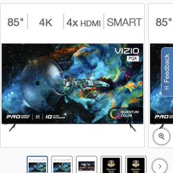 Vizio 85” PQX Series 4K Quantum LED LCD TV