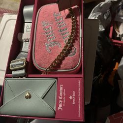 Juicy Cotour Box Set Bag And Wallet 