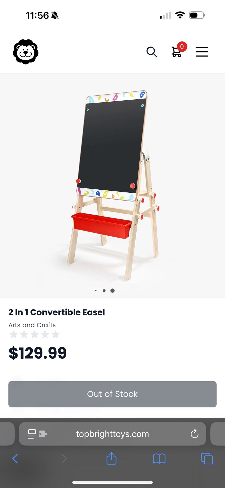 Kids easel