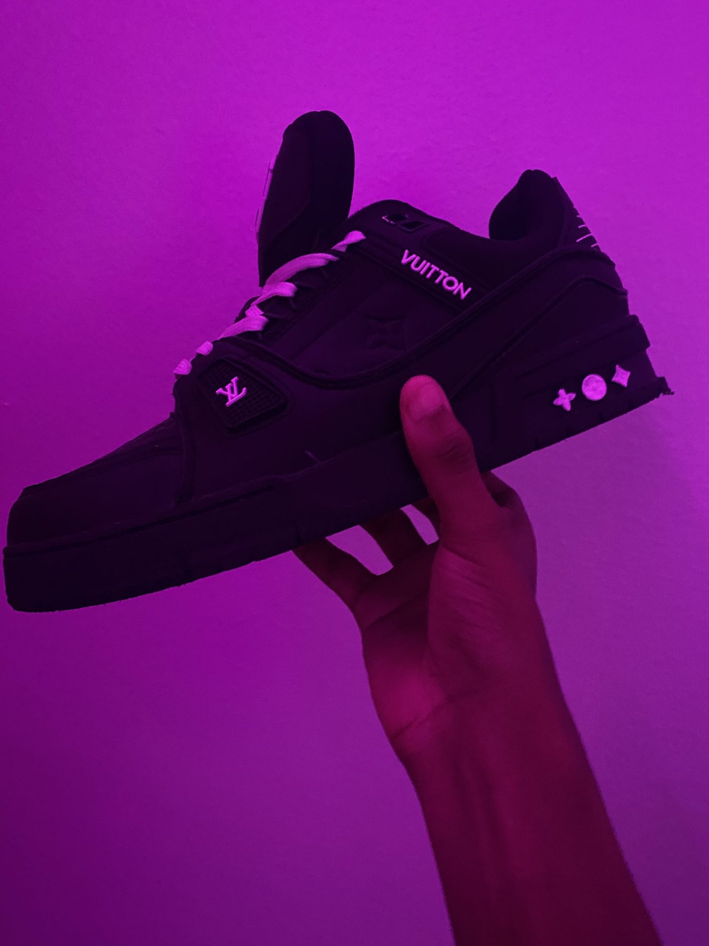 ‘All Black’ LV Trainers
