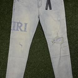 Amiri jeans with rhinestones