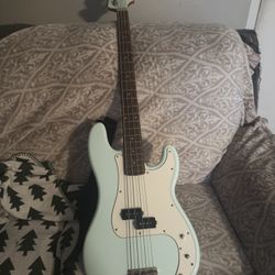 Fender Squire Precision Bass and Bass Amp