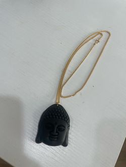 Gold Over Silver Jade Buddha