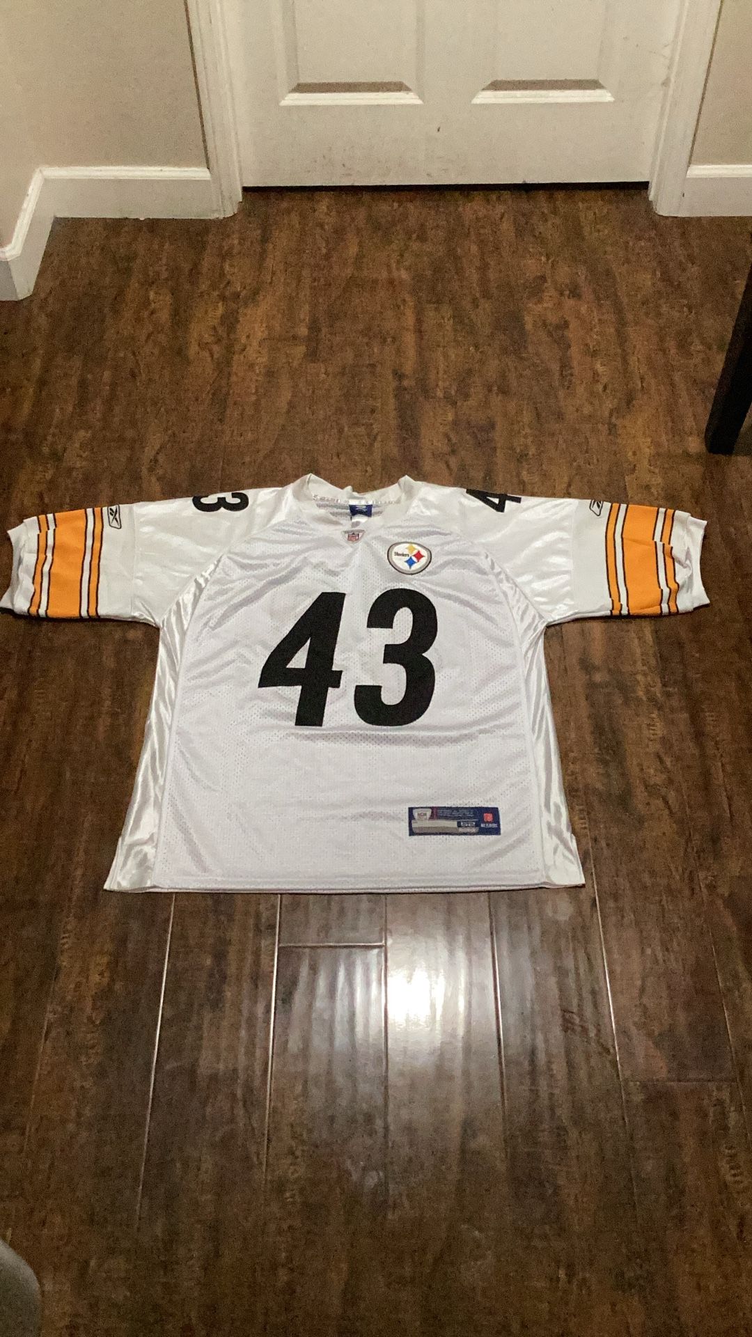 ON FIELD Palamalu Steelers Reebok Jersey