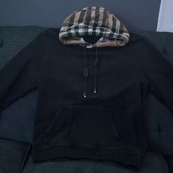 Burberry Black Check Hoodie