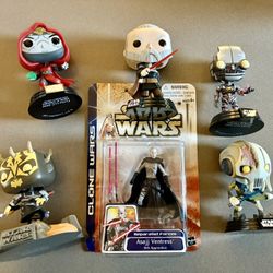 Star Wars Funko Clone Wars Figure Lot