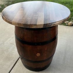 Single Wine Barrel Tables