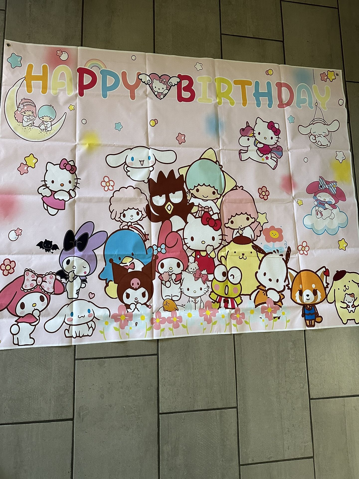 Hello Kitty And Friends Birthday Banner