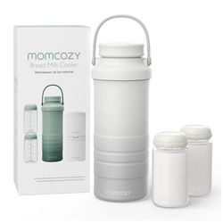 Momcozy 22oz Portable Breast Milk Cooler for Outdoor, Life Saver with 360° Total Cooling for 24 Hour