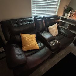 Black Leather Couches