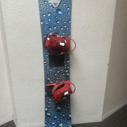 Snowboard With Binding 
