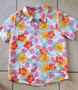 San Diego Padres Hawaiian Shirt. Size Medium
