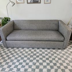 CB2 sleeper sofa/couch grey - good condition