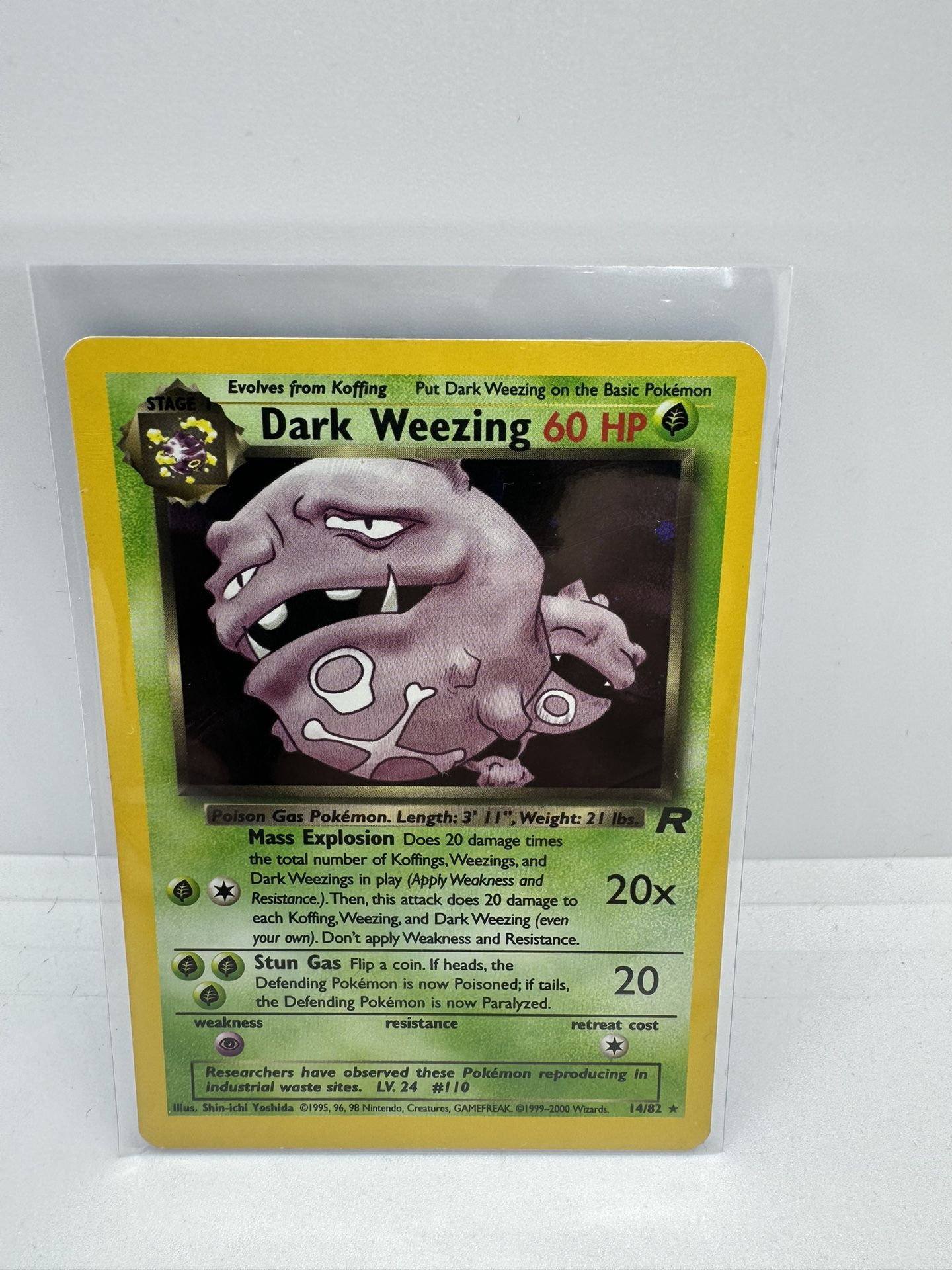 Dark Weezing Holographic Pokémon Cards
