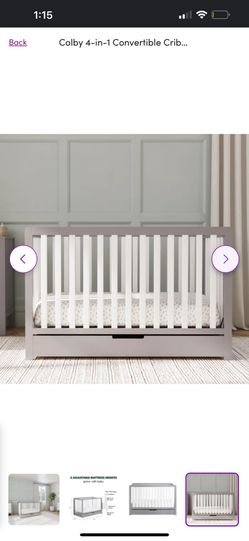 Crib White And Grey