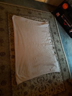 Large Cream Terry Cloth Towel or Blanket