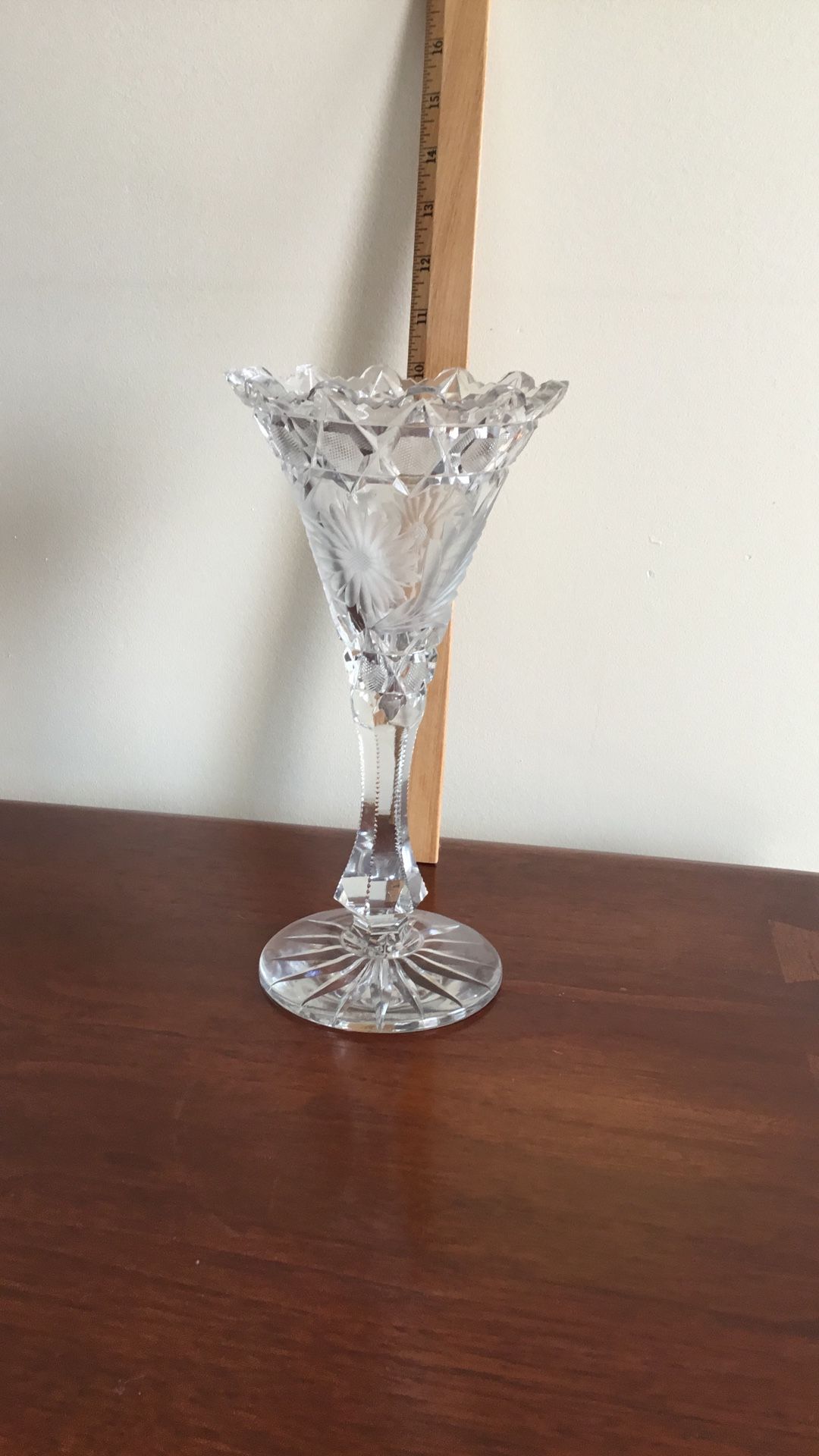 Vintage Crystal Vase 