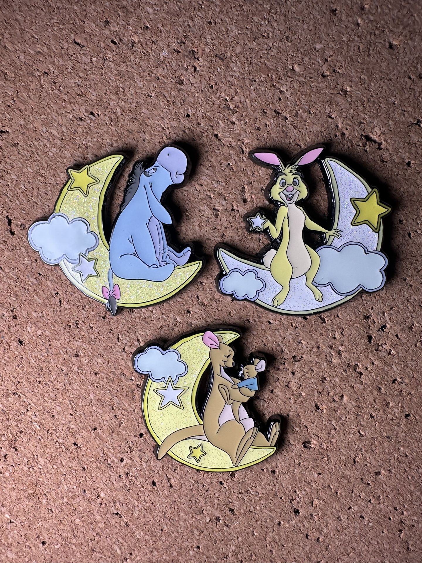 Disney Pin - Loungefly Winnie the Pooh Moon Series Set Bundle Lot [3 Pins]