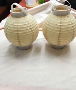 Yard or mood lanterns.