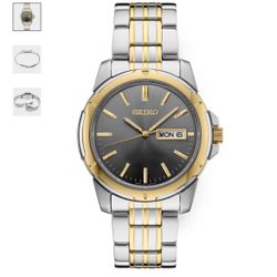 Seiko Essentials SUR356 Two-Tone Silver and Gold Men's Watch