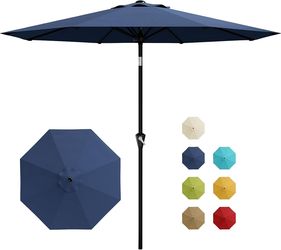 ☀️⛱️BRAND NEW 9ft Outdoor Patio Umbrella – Navy Blue (In Box) ☀️⛱️